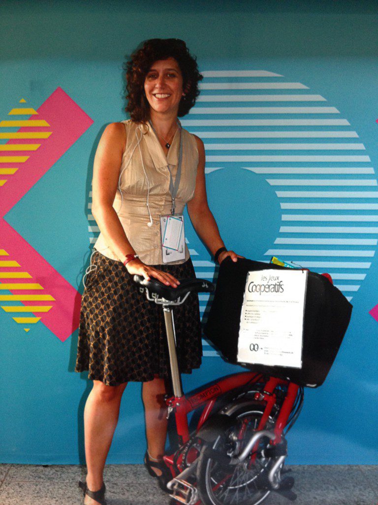 valeurs: A vélo pliable pour la rentrée des entreprises organisée par la FER valeurs: A vélo pliable pour la rentrée des entreprises organisée par la FER
