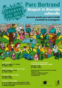 Flyer animation jeux coopératifs au parc Bertrand été 2011