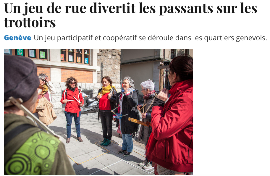 Article Tribune de Genève "Tu m'as vu?" 